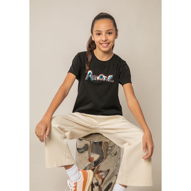 T-shirt fille en coton SPARKY - DEELUXE