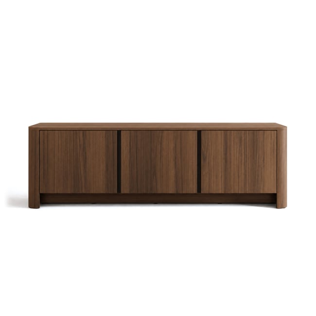Meuble TV - YOURI Couleur effet noyer <span itemprop=