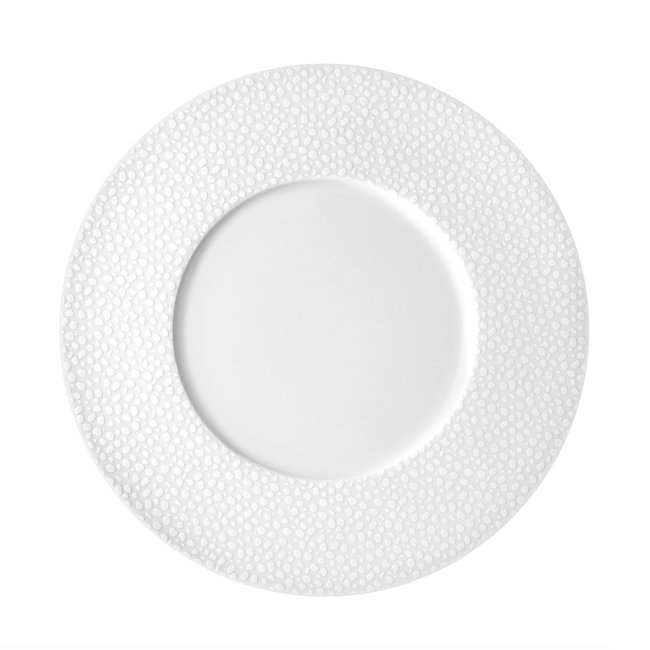 Coffret 6 assiettes de présentation - BAGHERA PLATINE Couleur blanc <span itemprop=