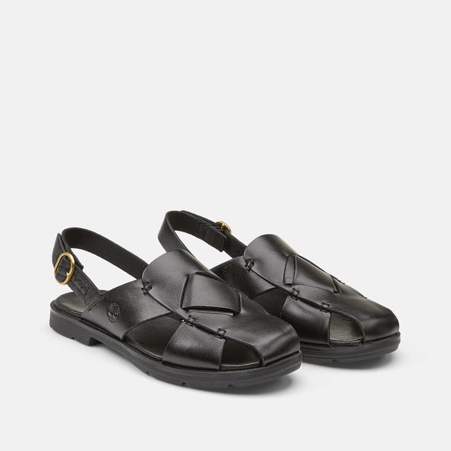 Sandali chiusi in pelle stile pescatore CALISTA BAY nero  TIMBERLAND
