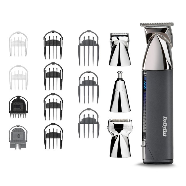 Tondeuse multi usages 15 en 1 Super X gris chrome/noir <span itemprop=