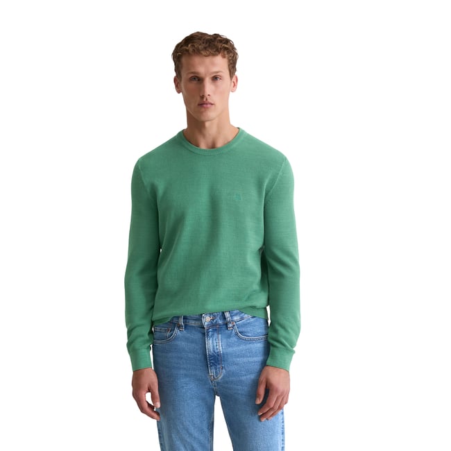 Pull-over regular en piqué de coton bio - MARC O'POLO