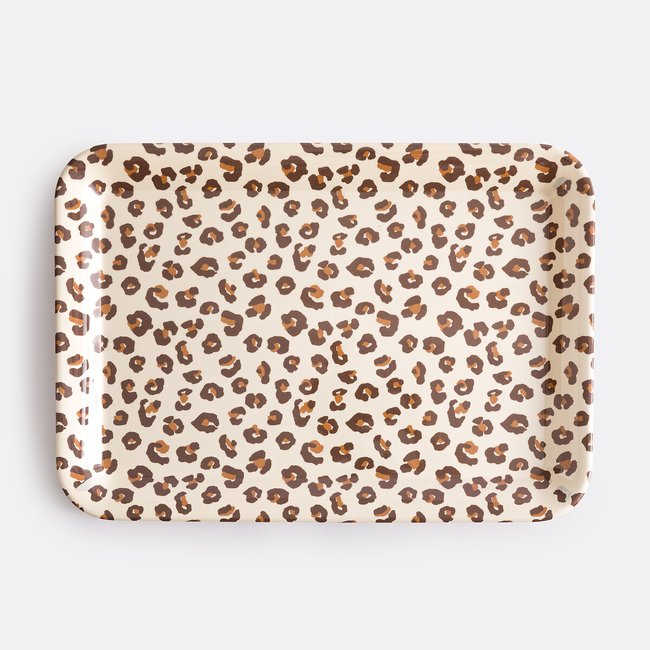 Bandeja con estampado de leopardo, Azhar estampado de leopardo <span itemprop=
