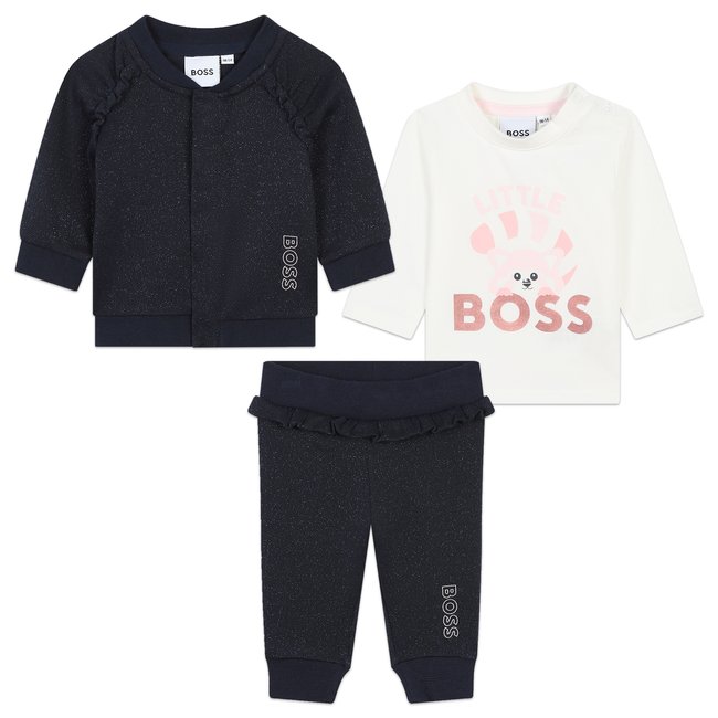 Ensemble 3 pièces bleu cargo <span itemprop=