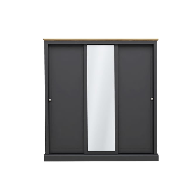 Wooden 3 Door Sliding Wardrobe - SO'HOME