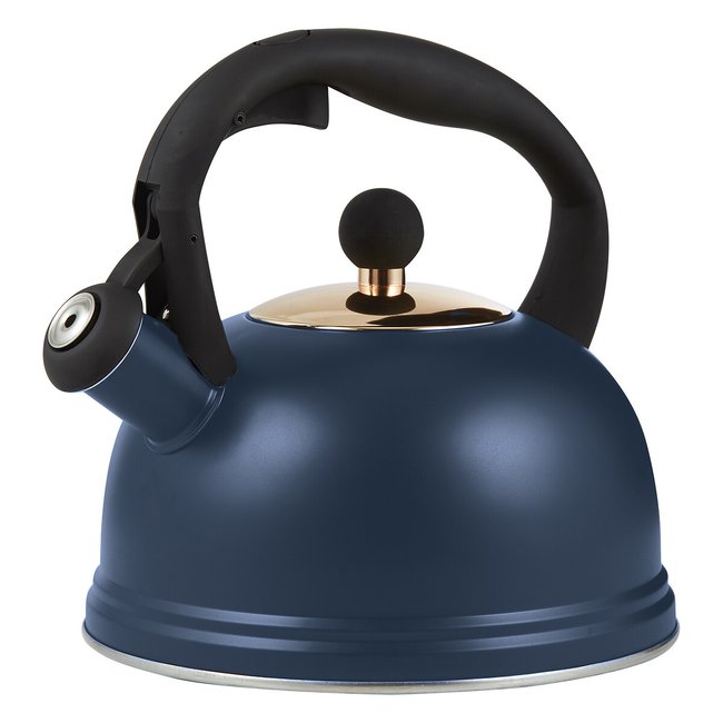 Otto 2L Stove Top Whistling Kettle, navy, TYPHOON