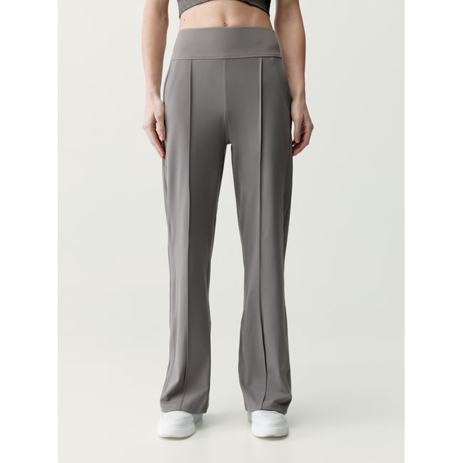 Pantalon de sport femme Lua Polo Jambe large avec poches marron vison <span itemprop=