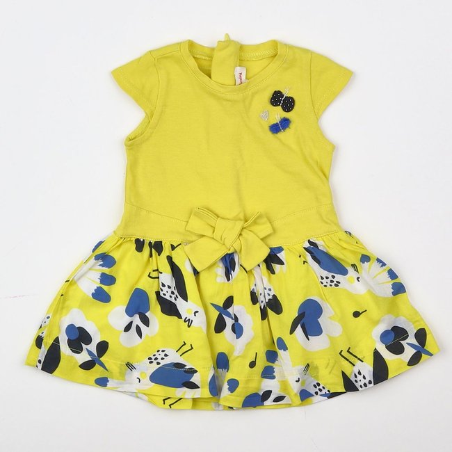 Robe - Très bon état bleu, jaune <span itemprop=