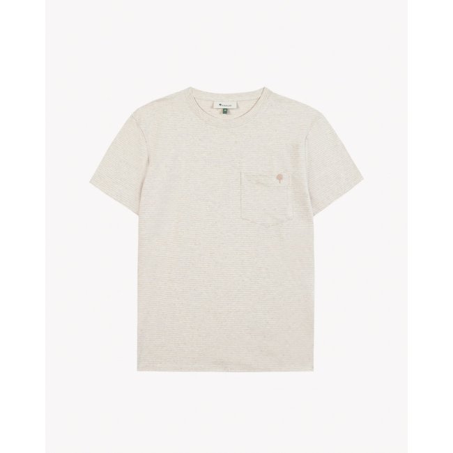 T-shirt OLONNE OLONNE crème et beige clair <span itemprop=