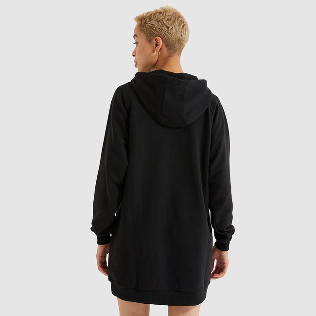 Hooded mini sweatshirt dress in cotton mix black Ellesse La Redoute