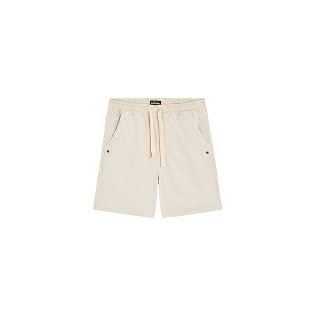 SHORT LOOSE BONE blanc casse <span itemprop=