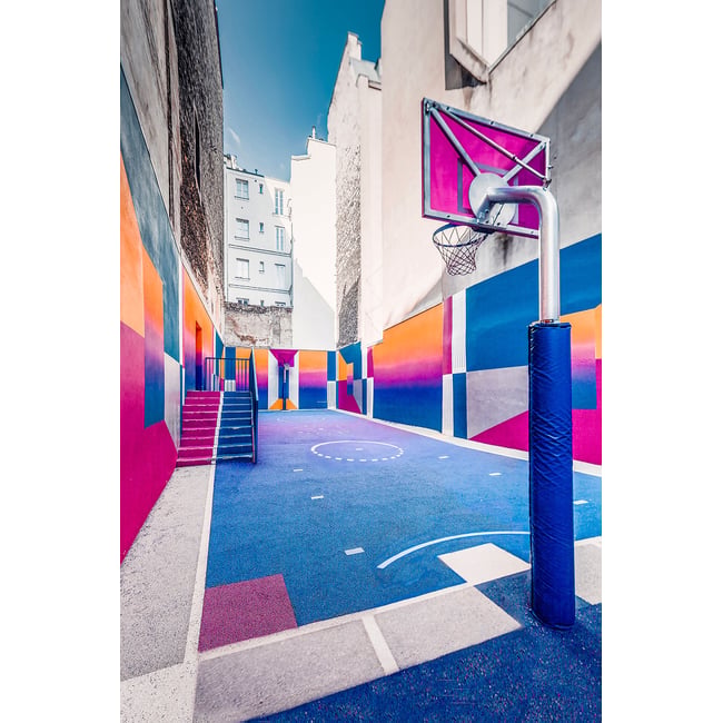 Tableau parc de la ville en bleu - HEXOA
