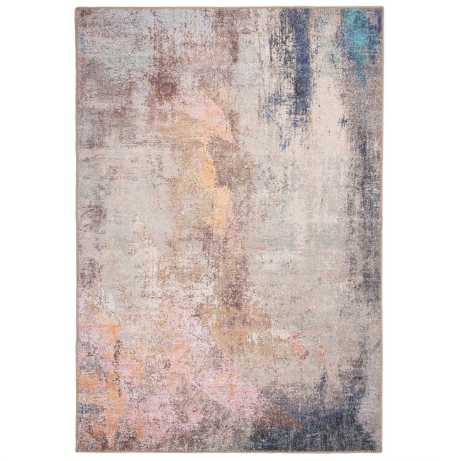 Tapis traditonnel, effet délavé, lavable CARRIE Couleur multicolore <span itemprop=