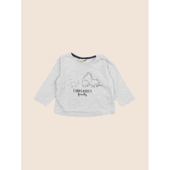 Tee-shirt - Très bon état gris <span itemprop=