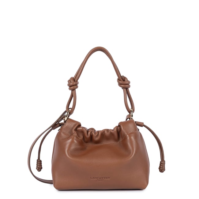 Petit sac besace LUSH cognac <span itemprop=