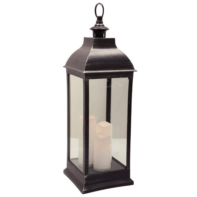 Lanterne LED ANTIQUE Couleur noir <span itemprop=