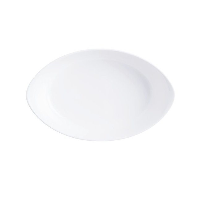 Plat à four ovale 25cm -SMART CUISINE CARINE blanc <span itemprop=