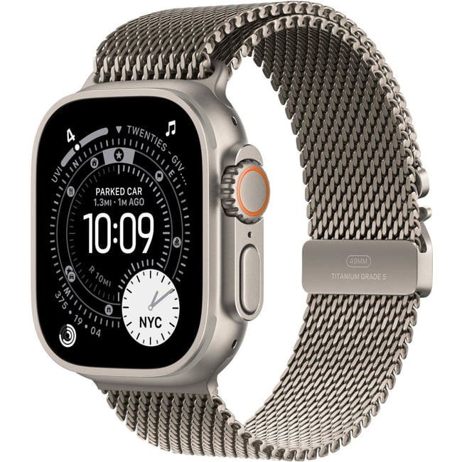 Montre connectée 49mm Tit Naturel Milanais Ultra 3 M Cellular marron <span itemprop=