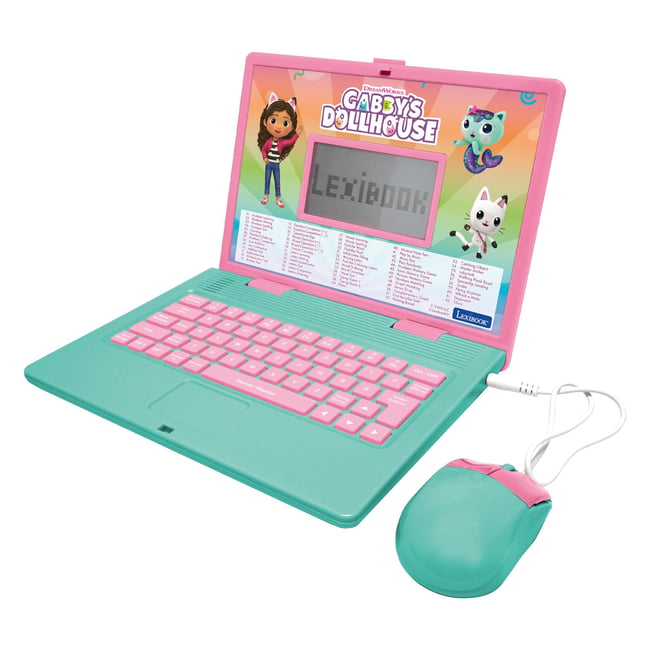 Ordinateur portable éducatif bilingue Gabby et la Maison Magique (FR/EN) rose <span itemprop=