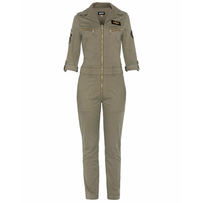 Schott NYC Combinaison Pilote Légère Tencel Pour Femme - Style Urbain Et Confort Ajusté
