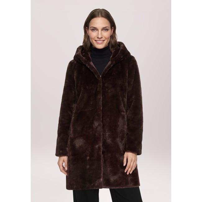Veste en peluche à capuche - BETTY BARCLAY