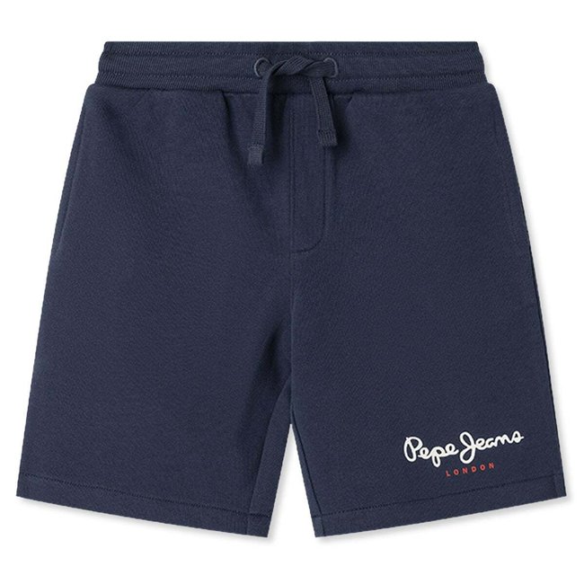 Short Avec Logo Imprimé En Molleton marine <span itemprop=