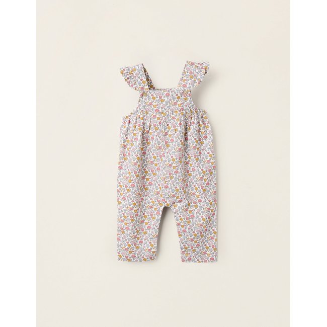 Combi-Short en Coton Floral beige clair <span itemprop=
