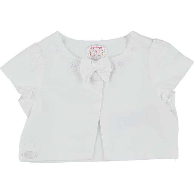 Boléro - Très bon état blanc <span itemprop=