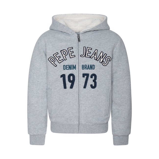 Sweat Zippé À Capuche 8 - 16 Ans gris <span itemprop=