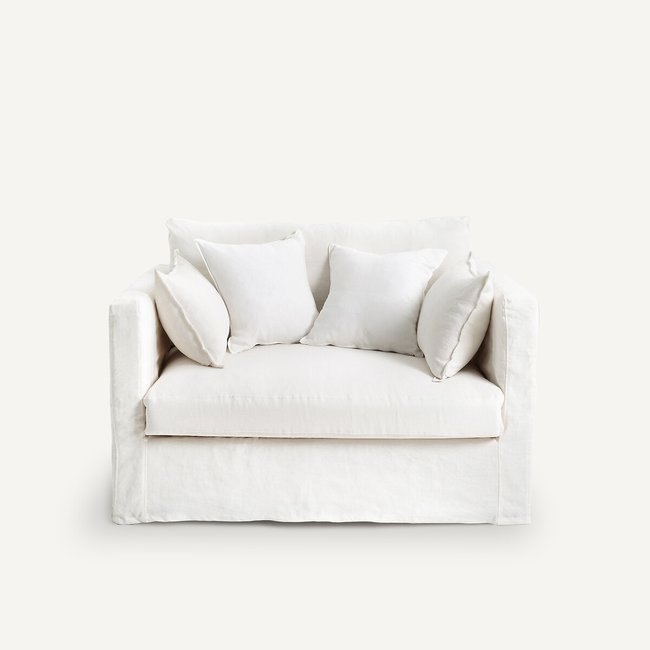 2-Sitzer-Sofa Neo Kinkajou, gecrashtes Leinen - AM.PM