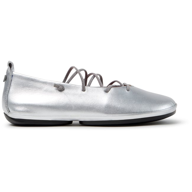 Ballerines Right Nina Smooth Leather gris moyen 009 <span itemprop=