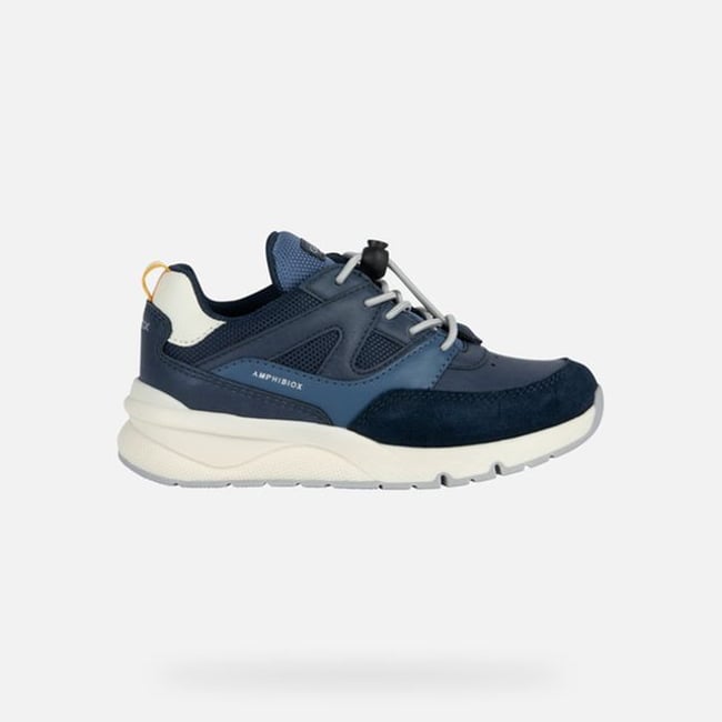 Baskets  J ROONER  B ABX bleu marine/bleu aviateur <span itemprop=