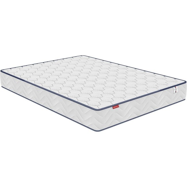 Matelas ressorts ensachés livré roulé, Smiling Couleur blanc <span itemprop=