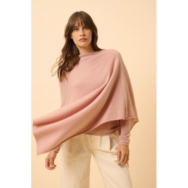 Poncho Bois De Rose Meredith rose <span itemprop=