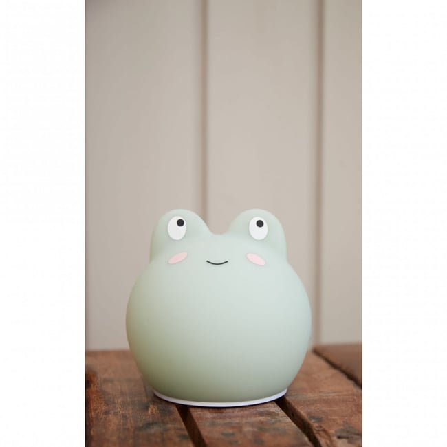 Mini veilleuse LED silicone Christian la baleine vert grenouille <span itemprop=