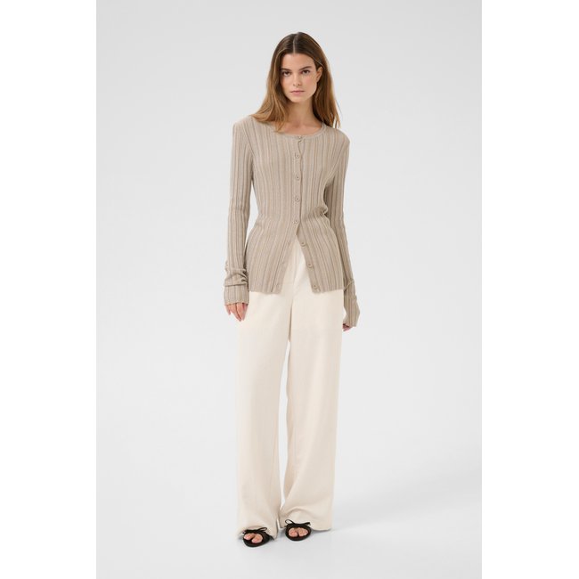 Cardigan à tricot KBUlima marron simply taupe <span itemprop=