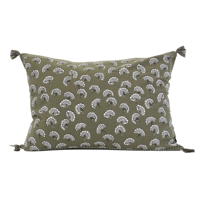 Coussin décoratif imprimé motif floral - SUD ETOFFE