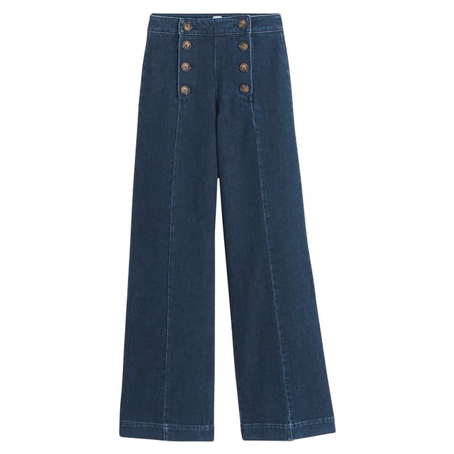 Jean large à pont, taille haute - LA REDOUTE COLLECTIONS