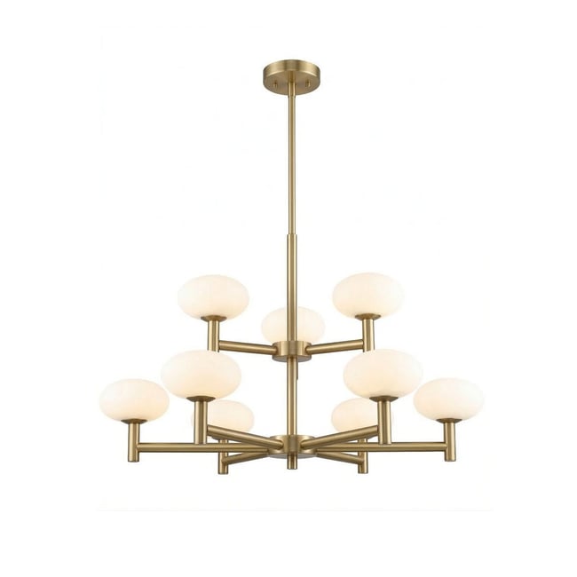 Suspension ORION 9 Couleur laiton <span itemprop=