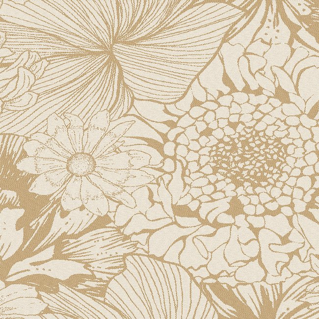 Serviette lin & coton lavé MILLE BLOOM naturel <span itemprop=