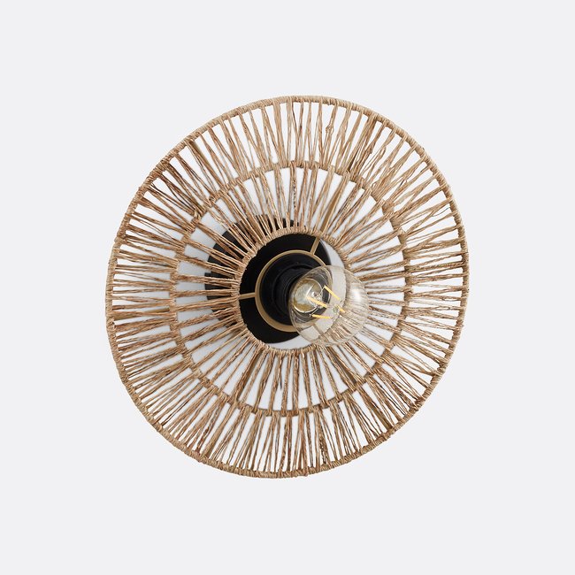 Yaku 30cm Diameter Round Wall Light, natural, LA REDOUTE INTERIEURS
