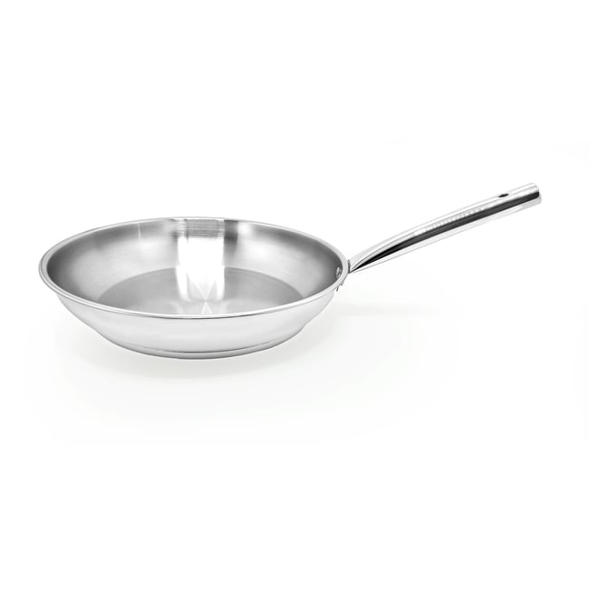 Poêle inox Rhona 24 cm tous feux induction gris <span itemprop=
