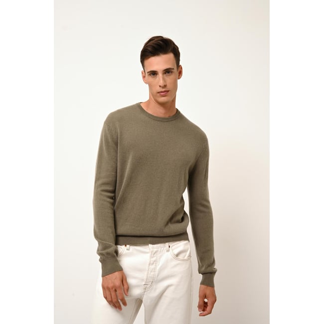 Pull Col Rond Army Howard kaki <span itemprop=