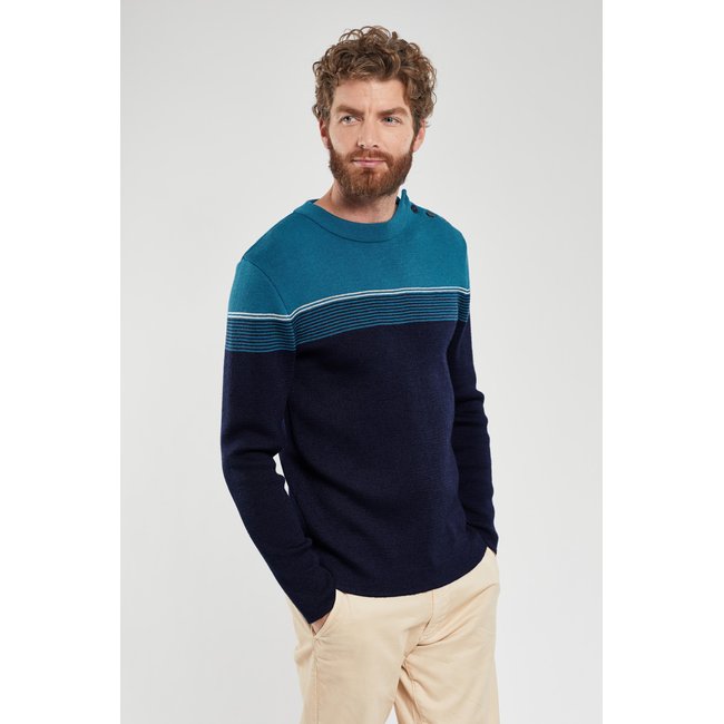 Pull marin rayé en laine - ARMOR-LUX