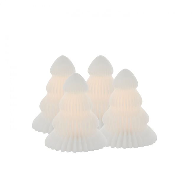 Sapin LED Claire 7cm lot de 4 Couleur v002227 <span itemprop=