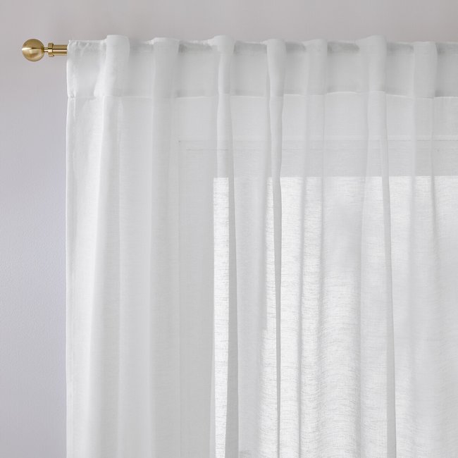 Set di 2 tende con linguette nascoste, Majo bianco LA REDOUTE INTERIEURS