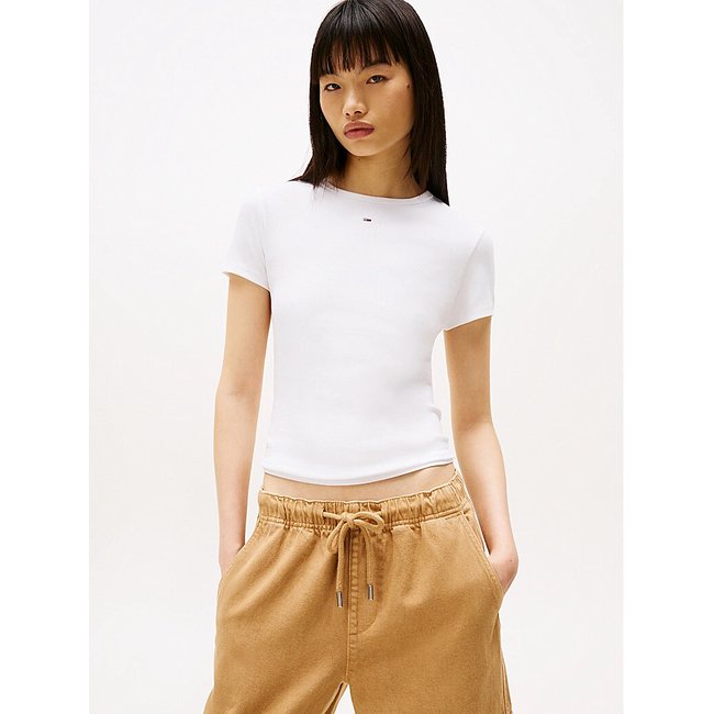 T-shirt de gola redonda, mangas curtas - TOMMY JEANS