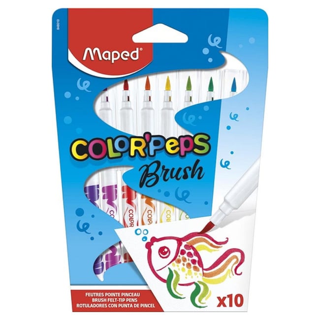 10 Feutres Color Peps Brush - MAPED
