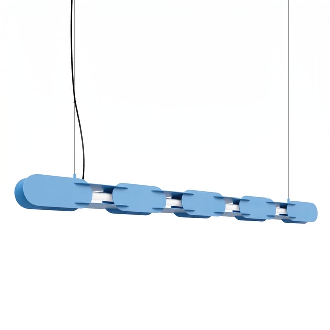 Suspension Acier Bleu LED 1 Chain Couleur bleu <span itemprop=