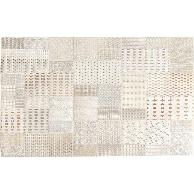 Tapis en cuir, SALA Couleur beige <span itemprop=
